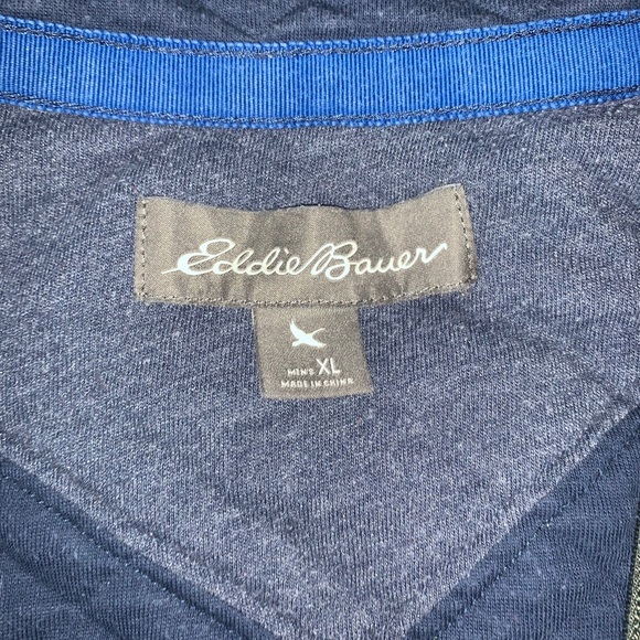 Eddie Bauer Green Quilted Insulated 1/2 zip Men’s - Picture 5 of 7